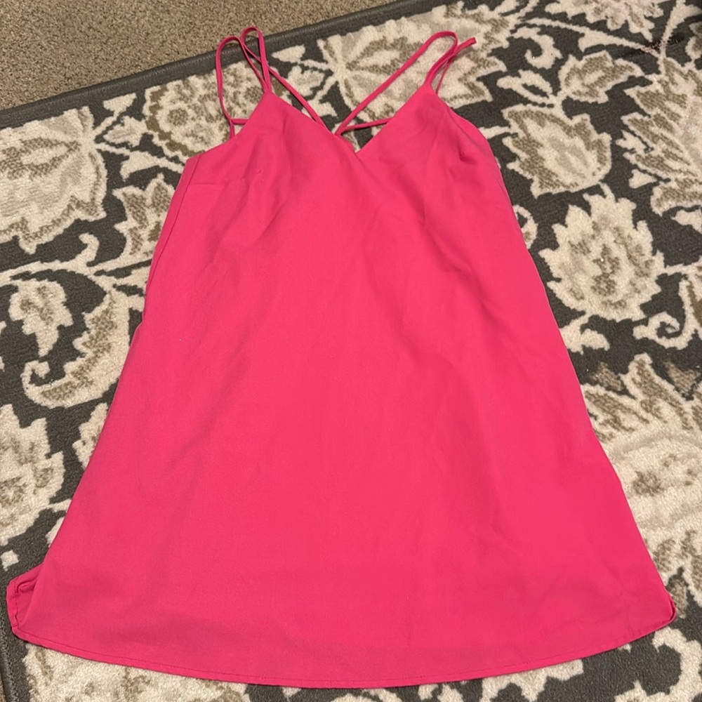 Hot pink summer dress